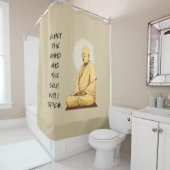 Ruhe im Geist und das Soul spricht MONK Duschvorhang (Beispiel)