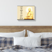 Ruhe im Geist und das Soul spricht MONK Leinwanddruck (Insitu (Schlafzimmer))