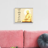 Ruhe im Geist und das Soul spricht MONK Leinwanddruck (Insitu (Wohnzimmer))