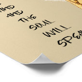 Ruhe im Geist und das Soul spricht MONK Poster (Ecke)