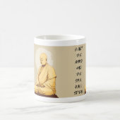 Ruhe im Geist und das Soul spricht MONK T-Shir Kaffeetasse (Mittel)