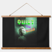 Ruhe im Geist Wandteppich Mit Holzrahmen (Vorne)