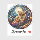 Ruhe im Glas Ein festes Glas Aufkleber (Blatt)