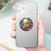 Ruhe im Glas Ein festes Glas Aufkleber (Telefon)