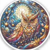 Ruhe im Glas Ein festes Glas Aufkleber (Vorderseite)