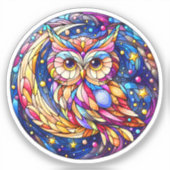 Ruhe im Glas Ein festes Glas Aufkleber (Vorderseite)