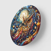 Ruhe im Glas Ein festes Glas Runde Wanduhr (Winkel)