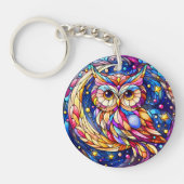 Ruhe im Glas Ein festes Glas Schlüsselanhänger (Vorderseite)