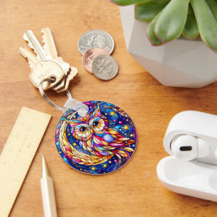 Ruhe im Glas Ein festes Glas Schlüsselanhänger