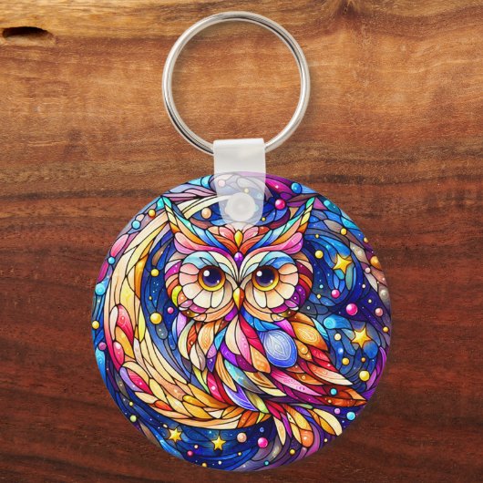 Ruhe im Glas Ein festes Glas Schlüsselanhänger (Vorderseite)