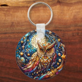 Ruhe im Glas Ein festes Glas Schlüsselanhänger (Vorderseite)