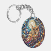 Ruhe im Glas Ein festes Glas Schlüsselanhänger (Vorderseite links)