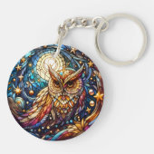 Ruhe im Glas Ein festes Glas Schlüsselanhänger (Rückseite)