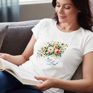 Ruhe im Herrn floral T-Shirt