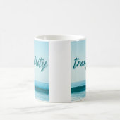 Ruhe im Ozean Kaffeetasse (Mittel)