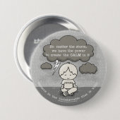 Ruhe im Sturm Button (Vorne & Hinten)