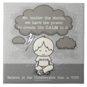 Ruhe im Sturm Fliese (Vorderseite)