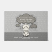 Ruhe im Sturm Fußmatte (Vorderseite)