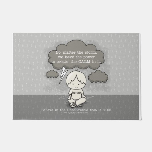 Ruhe im Sturm Fußmatte (Vorderseite)