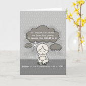 Ruhe im Sturm Karte (Gelbe Blume)