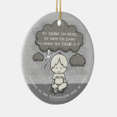 Ruhe im Sturm Keramik Ornament (Rechts)