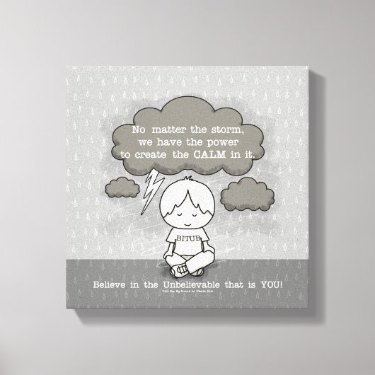 Ruhe im Sturm Leinwanddruck (Vorderseite)