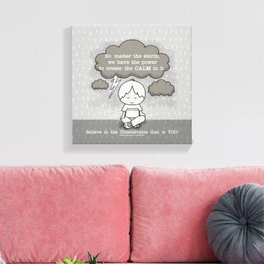 Ruhe im Sturm Leinwanddruck (Insitu (Wohnzimmer))