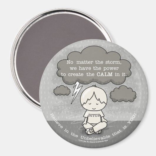 Ruhe im Sturm Magnet (Vorderseite/Rückseite)