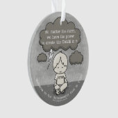 Ruhe im Sturm Ornament (Vorderseite)