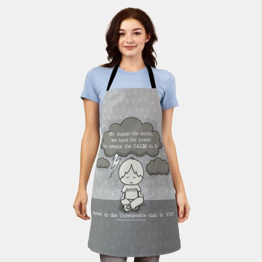 Ruhe im Sturm Schürze (Getragen)