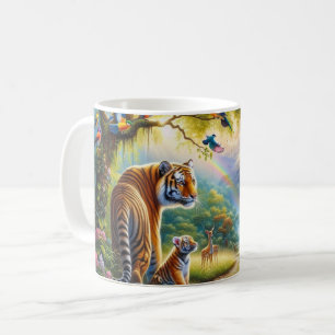 Ruhe im verzauberten Waldbild Kaffeetasse