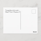 Ruhe im Wald....... Postkarte (Rückseite)