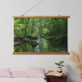 Ruhe im Wald Wandteppich Mit Holzrahmen (Schlafzimmer)