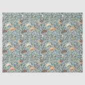 Ruhe in Aquamariner Wildblume Bloom Dekoupage Seidenpapier (Vorderseite)