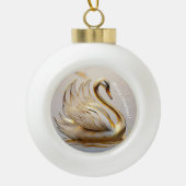"Ruhe in Bewegung" Keramik Kugel-Ornament (Vorderseite)