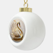 "Ruhe in Bewegung" Keramik Kugel-Ornament (Rechts)