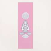 Ruhe in Bewegung - Mandala Meditation Kunst Yogamatte (Vorderseite)