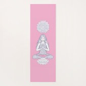 Ruhe in Bewegung - Mandala Meditation Kunst Yogamatte (Rückseite)