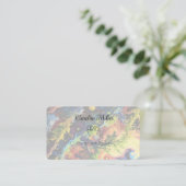 Ruhe in blauen, Abstrakten Blindfarbenformen Visitenkarte (Stehend Vorderseite)