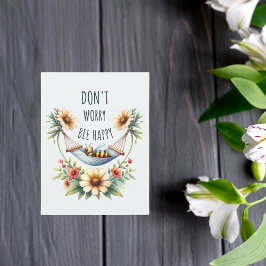 Ruhe in Bloom - Biene & Daisy Harmonie Postkarte