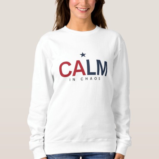Ruhe in Chaos Sweatshirt (Vorderseite)