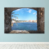 Ruhe in Curacao Leinwanddruck (Insitu (Holzboden))