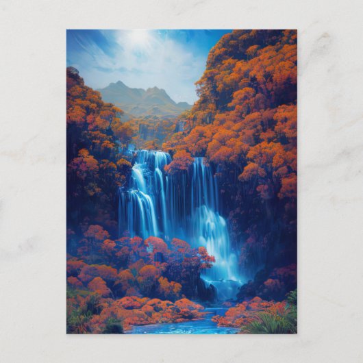 Ruhe in den Schatten des Azurblaus Postkarte (Vorderseite)