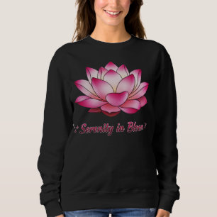 Ruhe in der Blume Bloom Lotus Friedlich Zen Floral Sweatshirt