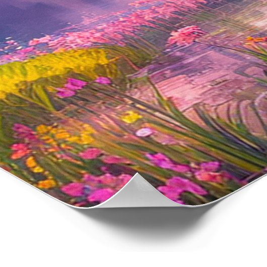 Ruhe in der Friedlichen Waldoase Poster (Ecke)