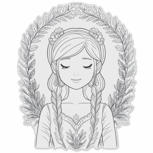 Ruhe in der Natur Aufkleber (Vorderseite)