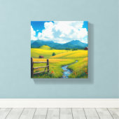 Ruhe in der Natur Leinwanddruck (Insitu (Holzboden))