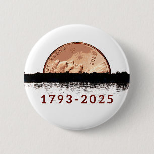 Ruhe in Frieden Penny-Knopf Button