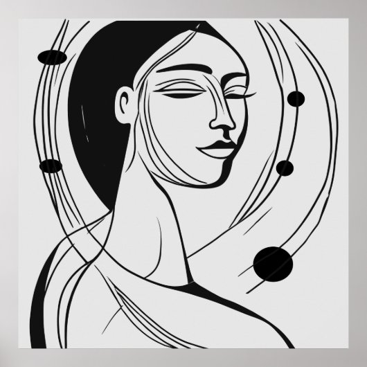 Ruhe in Linien: Zeitgenössischer Minimalismus Poster (Vorne)