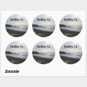 Ruhe in Pacifica Runder Aufkleber (Blatt)